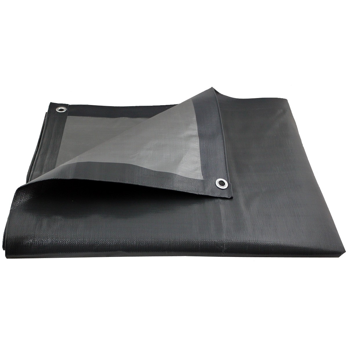 Bâche de protection grise ultra résistante - 200 g/m² - 10 x 15 mètres