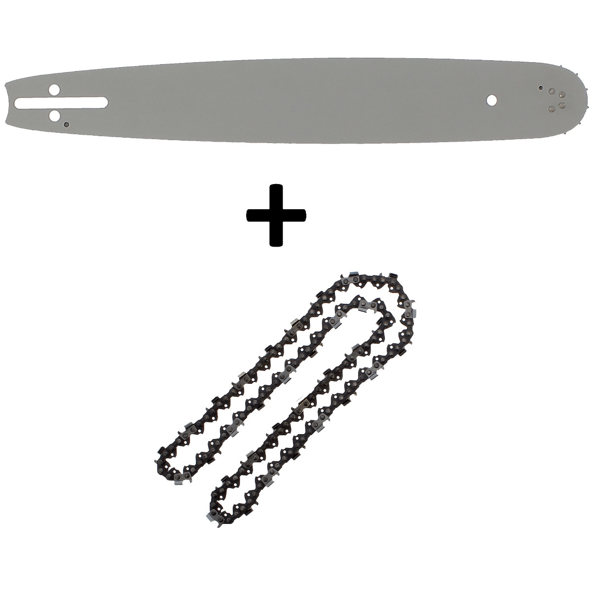 Guide 16 pouces (40 cm) avec chaîne 66 maillons pour tronçonneuse