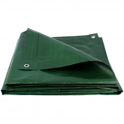 Bâche de protection verte ultra résistante - 200 g/m² - 4 x 5 mètres